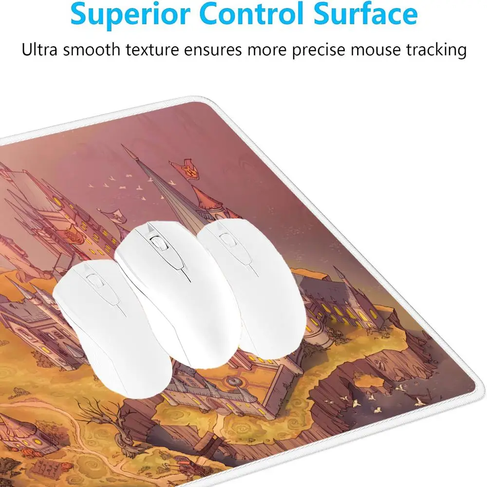 Retro castle mtg Mouse Pad Large Gaming Non-slip Computer Laptop Nootbook Game Rug Tablet Mat Office Accessories Mini PC Playmat