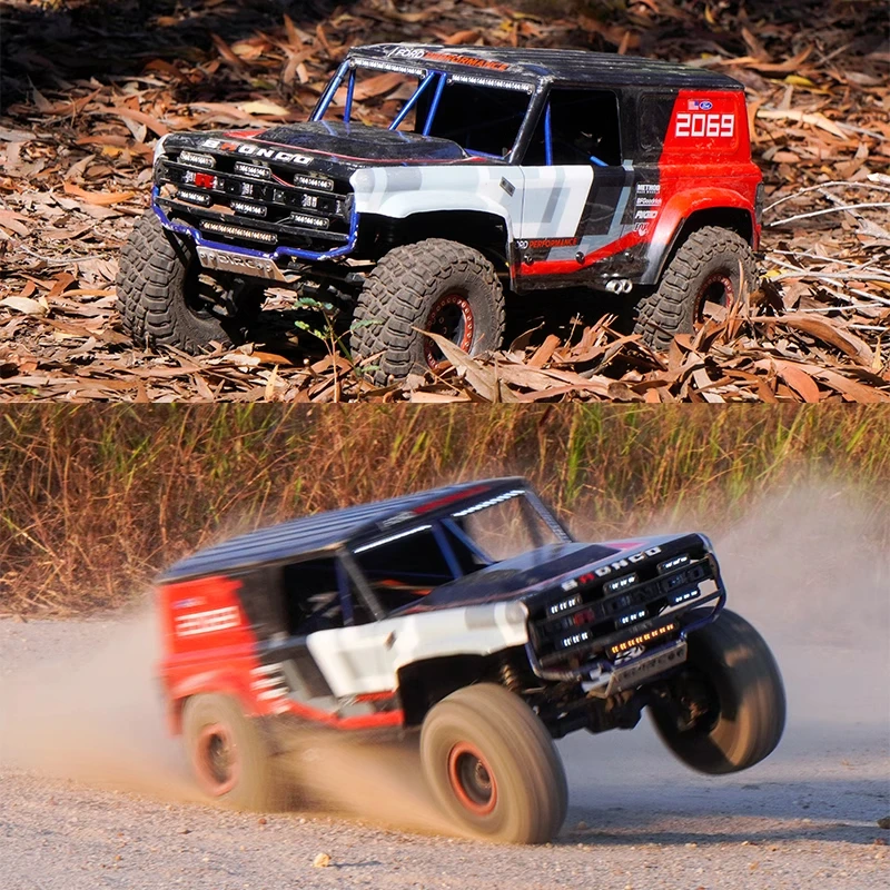 Baja 1000 Racing Mustang simulazione adesivo trasparente per 1/10 RC Crawler Car Traxxas TRX4 Ford feroce cavallo parti di aggiornamento fai da te