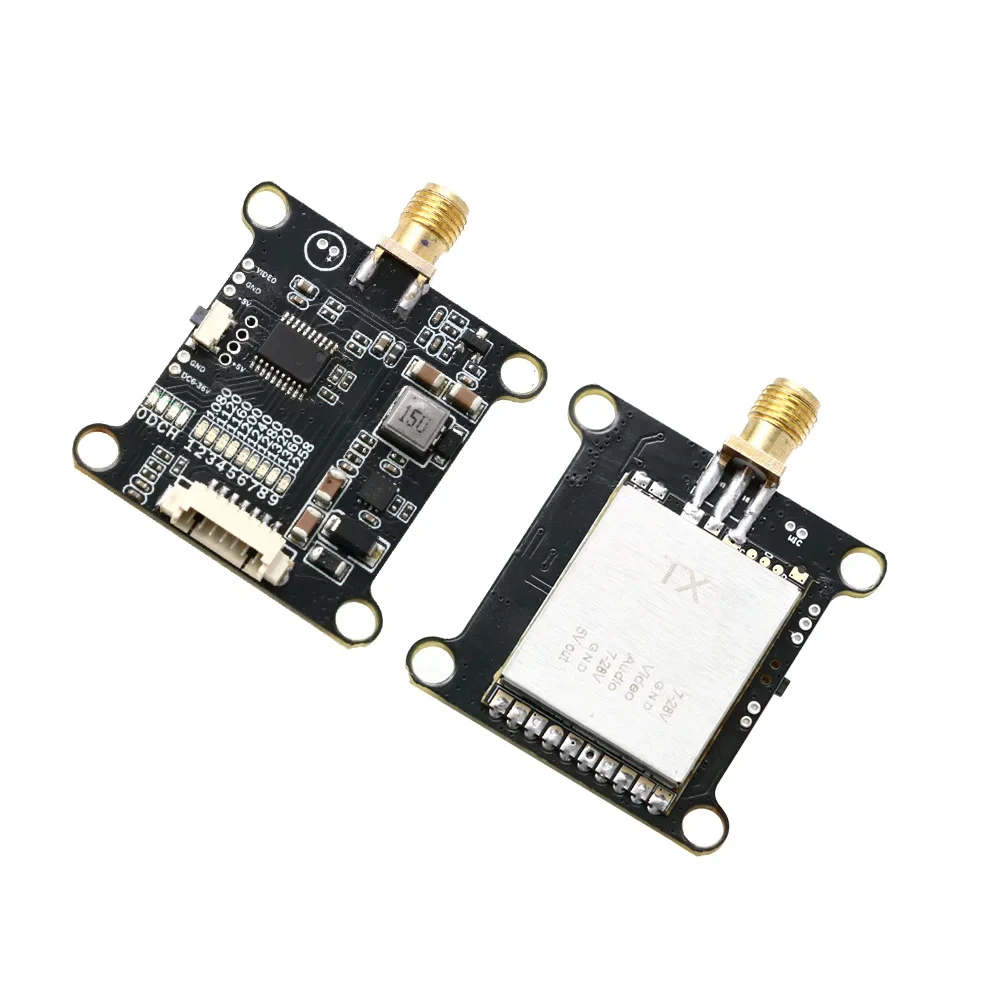 1.2g 1.2ghz 1w 1.6w 2w vtx módulo transmissor de vídeo comutável 1.2g 9ch vrx 1200mhz receptor de vídeo com antena para drones fpv