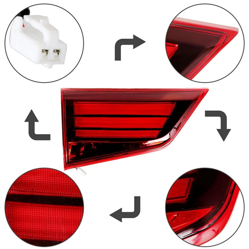 

Car Rear Inner Brake Tail Light Assy For Mitsubishi Outlander 2016-2021 Taillight LED Brake Stop Parking Lamp