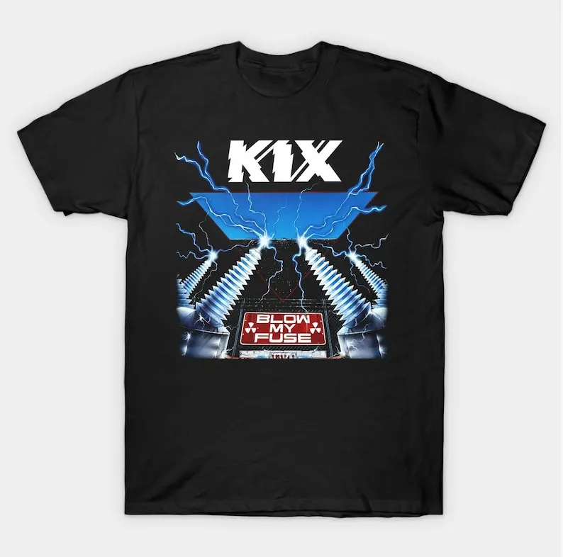 

Kix Vintage T Shirt Metal Music Aesthetic Clothing t-shirt Tees Throwback Style Retro