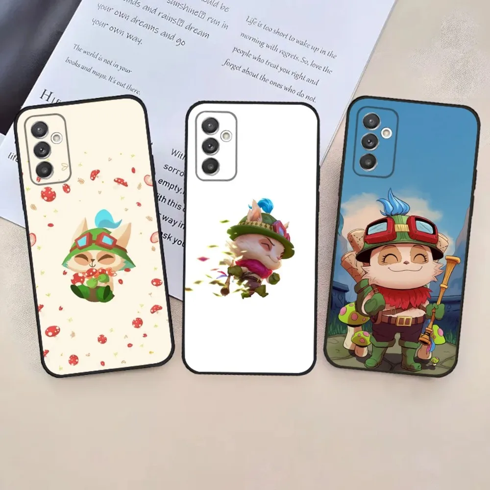 L-League of Legends L-LOL Teemo Phone Case For Samsung S24,23,22,30,21,10,9,Ultra,Plus,Lite,FE,5G Black Soft Case