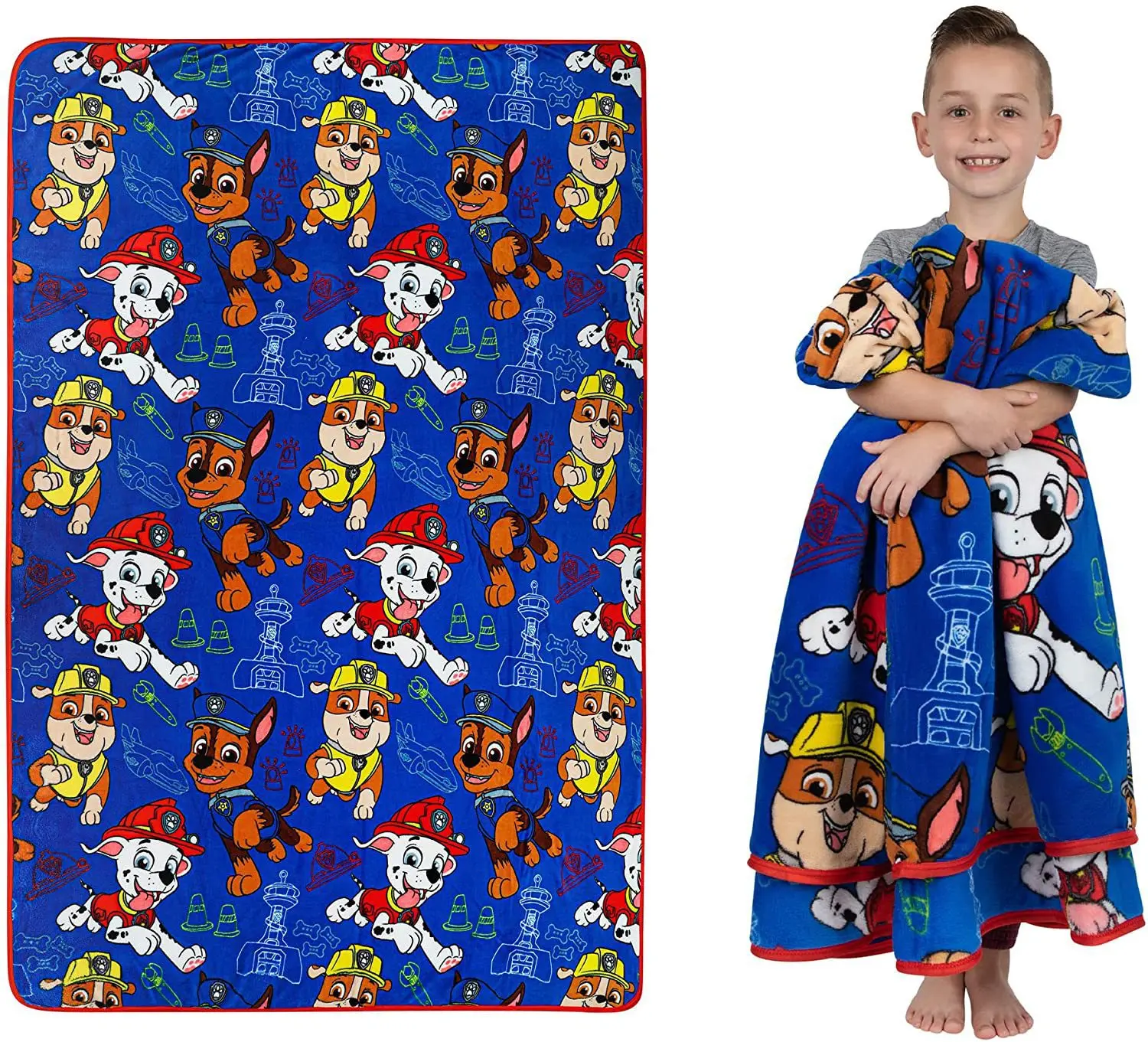 

Kids Bedding Super Soft Plush Throw Blanket Paw Patrol Blankets for Beds