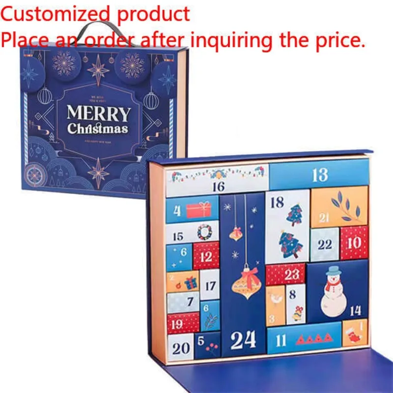 2025Custom Advent Calendar Boxes for Festival Christmas Gift Box Manufacturer
