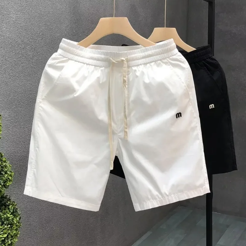 

Summer Casual Shorts Men's Thin Quick Drying Drawstring Beach Pants Fashionable and Versatile Casual Breathable Sports Pants