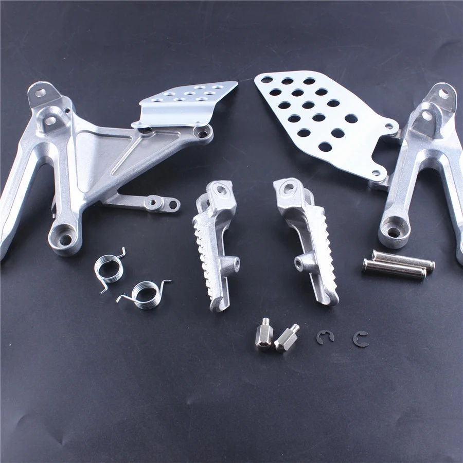 Front Footpegs Foot Pegs Footrest Pedals Bracket For Honda CBR1000RR CBR 1000RR 1000 RR 04 05 06 07 2004 2005 2006 2007-N25R