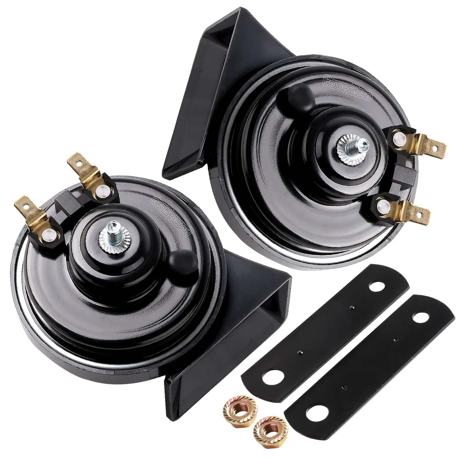 120dB Loud Musical Car Horn, 12V Waterproof Snail Horn with 10 Sounds & Relay Controller for Cars, Trucks, SUVs, Motorcycles - view 2