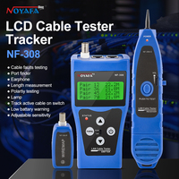 NOYAFA Network Cable Tester Digital Cable Tracker Measure Length Wiremap Tester LCD Display PoE Checker Network Tester Tools