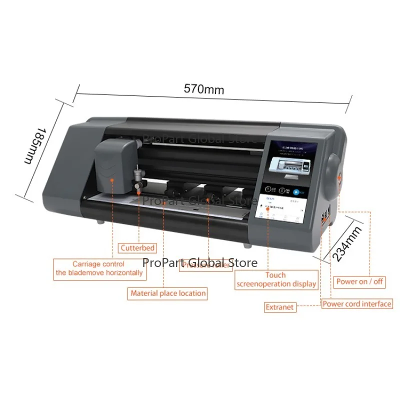Customizable Factory Desktop Cutter Plotter Precise Cutting Machines for TPU Hydrogel Film Mobile Phone Screen Cameras