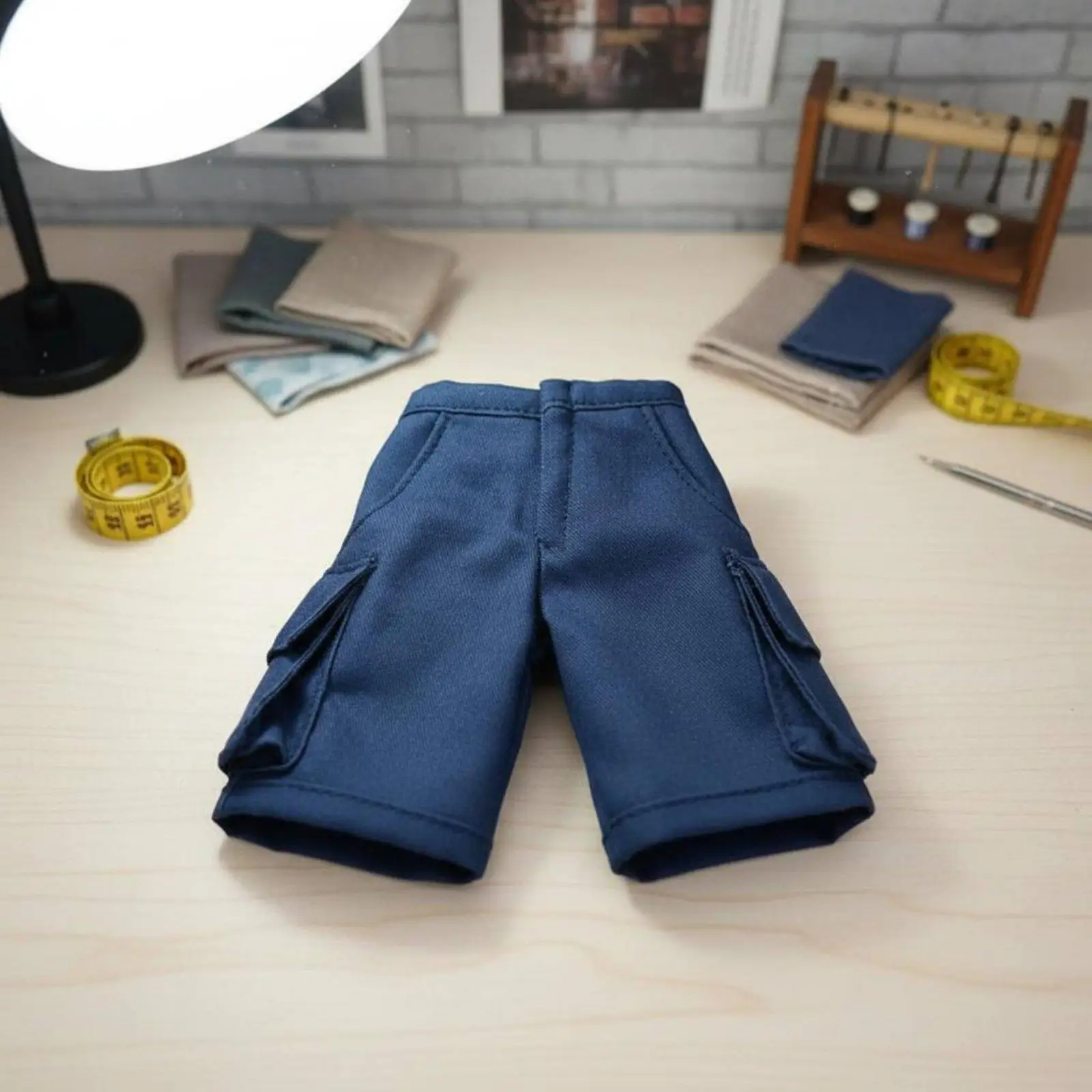 BJD Utility Shorts Casual 1/6 Scale Doll Shorts With Pockets