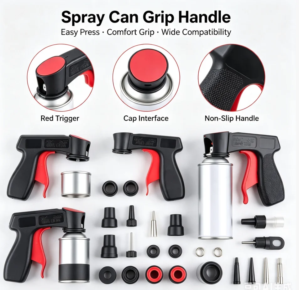 Spray Paint Handle Polishing Paint Spray Gun- Adaptor Instant-Aerosol- Trigger Handle For Car Body Repair Paint Sprayer