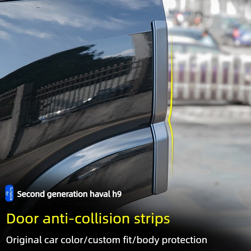 4Pcs for 2nd Haval H9 2024 Car Door Edge Guard Premium Same Color As The Original Car ABS Ultra-Thin Adhesive Protector Supplies