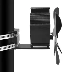 6 -Blatt Kaminventilator, Holzofen, stille, Wärmeenergie, Echo, Holzeinschlagbrenner, Holzofen, Innenheizungsbeatmung für Zuhause 8 Hauptverkäufe in Indoor -Feuerwerk für die Bühne - №5