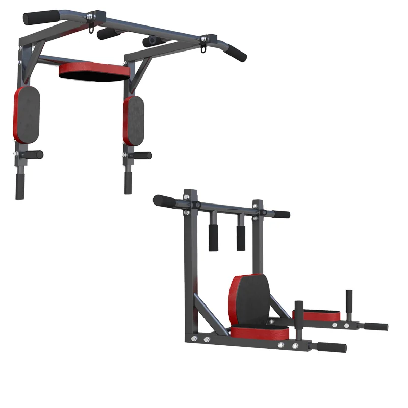 All-in-One Home Gym Wall-Mounted Chin Up Pull Bar Stainless Steel For Bodybuilding Arm Triceps Chest Back Exercise