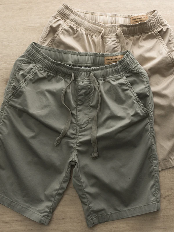 

Легкие быстросохнущие повседневные шорты для мужчин, дышащие спортивные бриджи, модные универсальные брюки с декоративными швами, летние штаны для отдыха