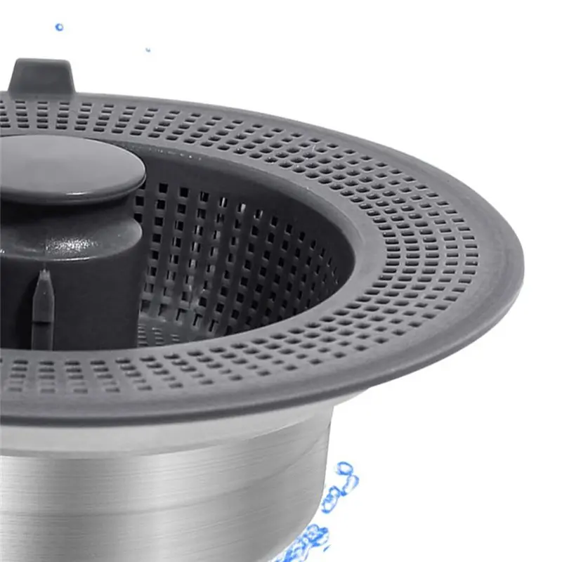 

3-In-1 Kitchen Sink Drainage Filter ABS Basket Stainless Steel -Up Sink Plug Quick Drainage Kitchen Sink Plug