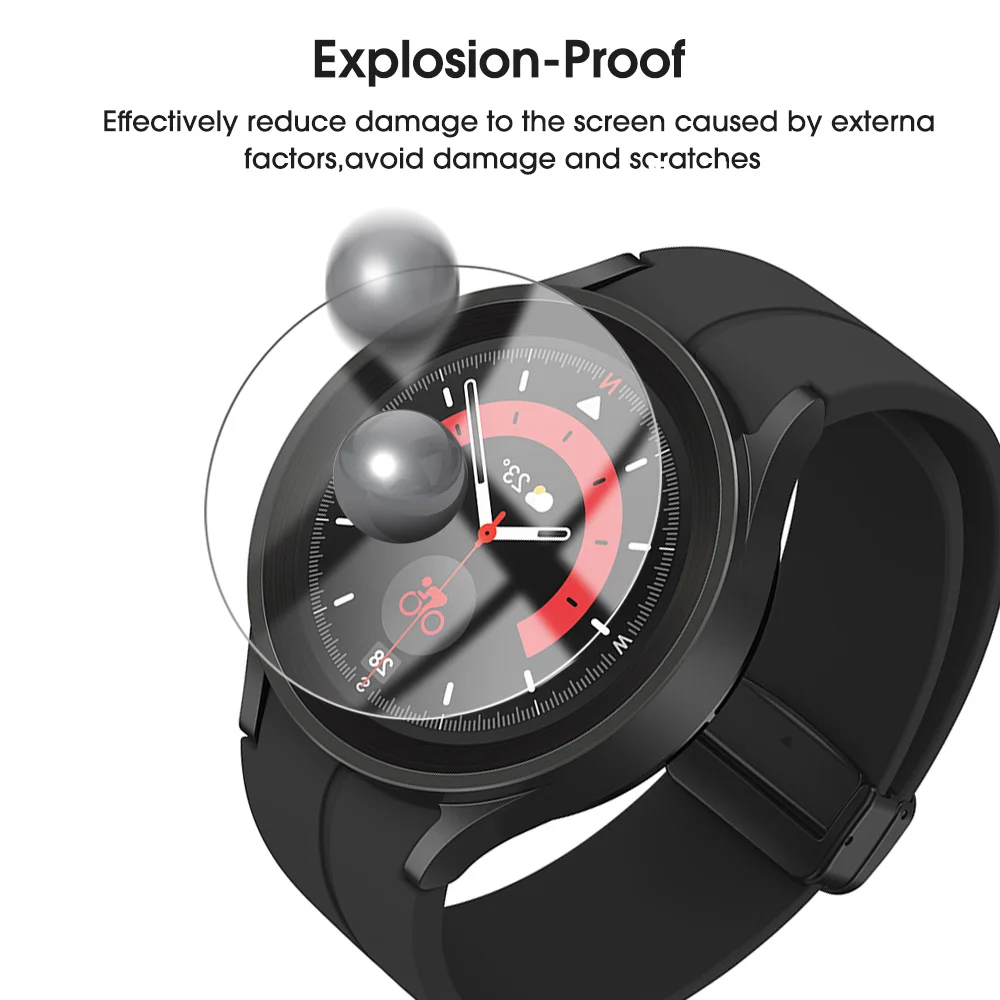 2022 New Tempered Glass Protector for Galaxy Watch 5pro/5/4  Screen Protective Glass Film for Samsung Galaxy Watch 5 4