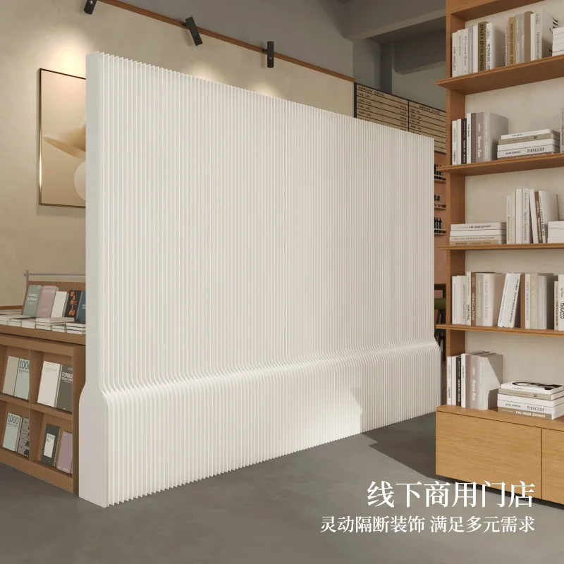 Factory wholesale screen partition living room office live stream to build stretch paper wall white screen partition
