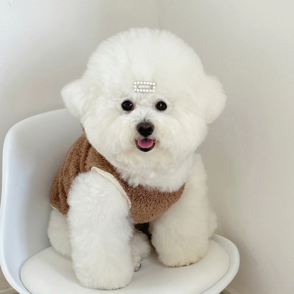 Winter Warm Pet Dog Sweaters Coat Plush Bear Sweater Pets Cute Dog Clothes Teddy Schnauzer Clothes Puppy Jacket Dog Clothes