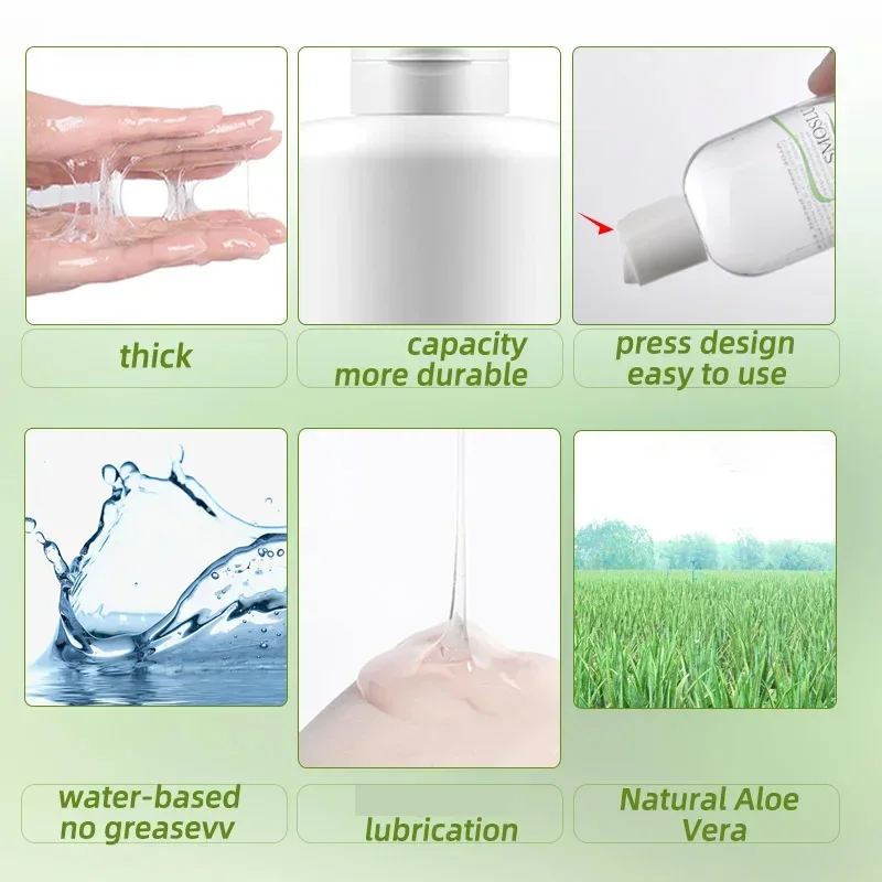 Aloe Lubricants Safe lubrication Anal Lubricant for Session 300/600ml Water-based Lube oil Gay Lubricsate Anall Sex Toys Shop