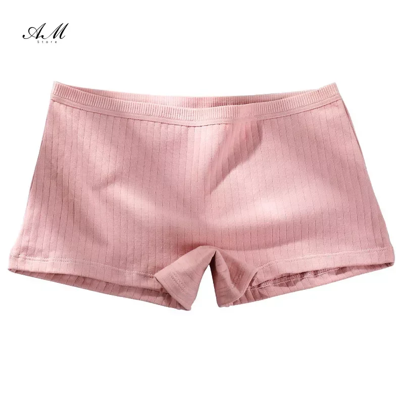 Ladies Cotton Panties Women Antibacterial Underwear Summer Thin Seamless Boyshort Safety Pants Not Curling Boxer Pants Lingerie