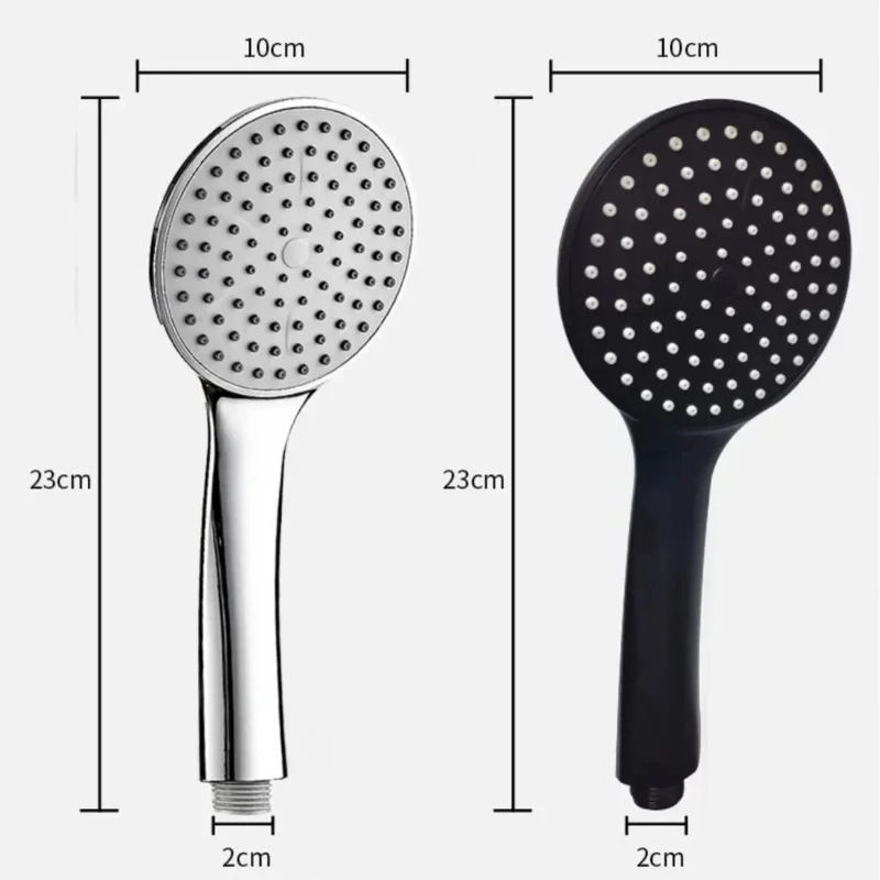 رأس دش منزلي، ملحقات الحمام، رأس رش محمول، مخرج مياه كبير للاستحمام والغسيل، رذاذ برأس واحد #6