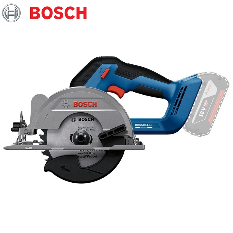 BOSCH GKS 18 فولت-51 منشار دائري لاسلكي 18 فولت احترافي 140 مللي متر منشار كهربائي آلة قطع النجارة Bosch GKS18V-51 #3
