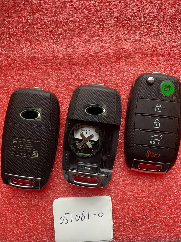 CN051061 OEM Part Number 95430-A4000 FCC RKE-4F12 For KIA RONDO CARENZ 2013-2015 FLIP KEY 4BUTTONS 433MHZ