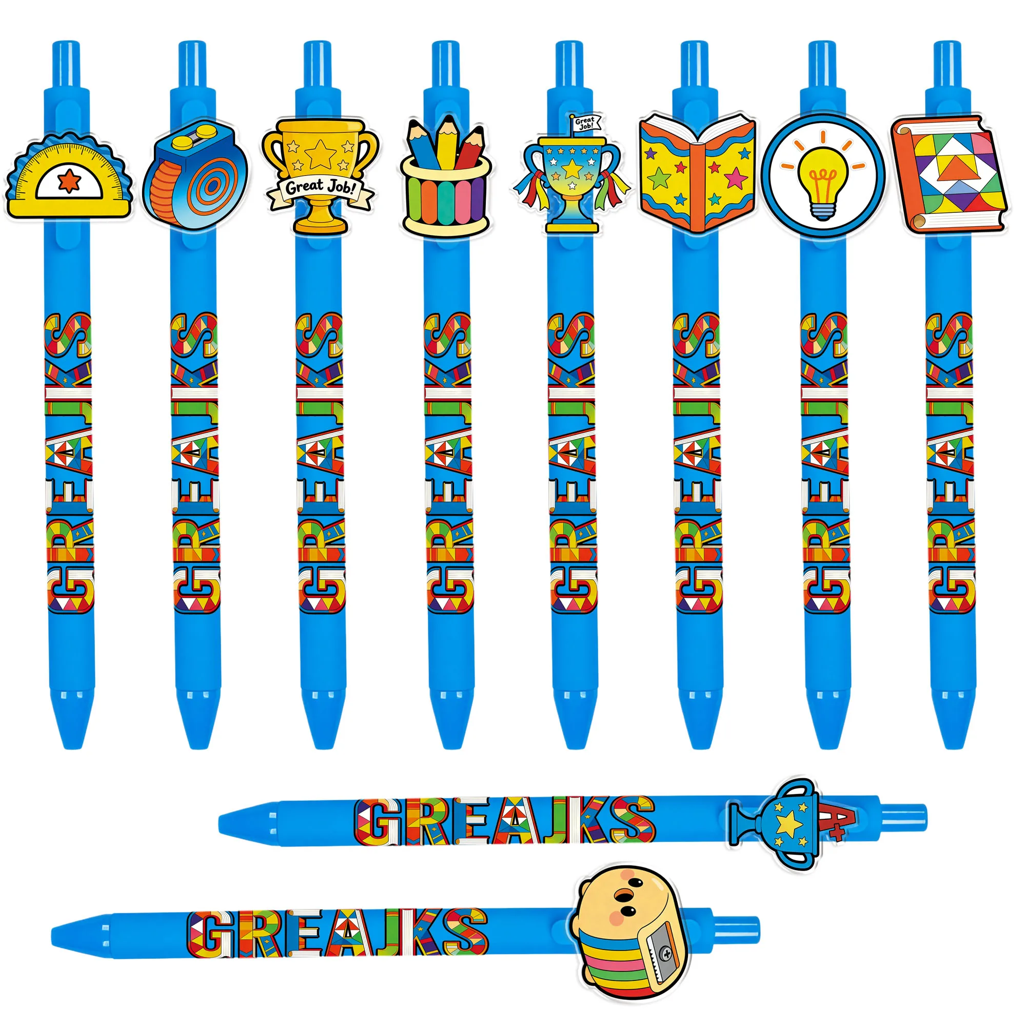 10 pieces / 20 pieces Creative Simple Back-to-School Stationery Pens for Writing and Office Use Push-Pull Pens