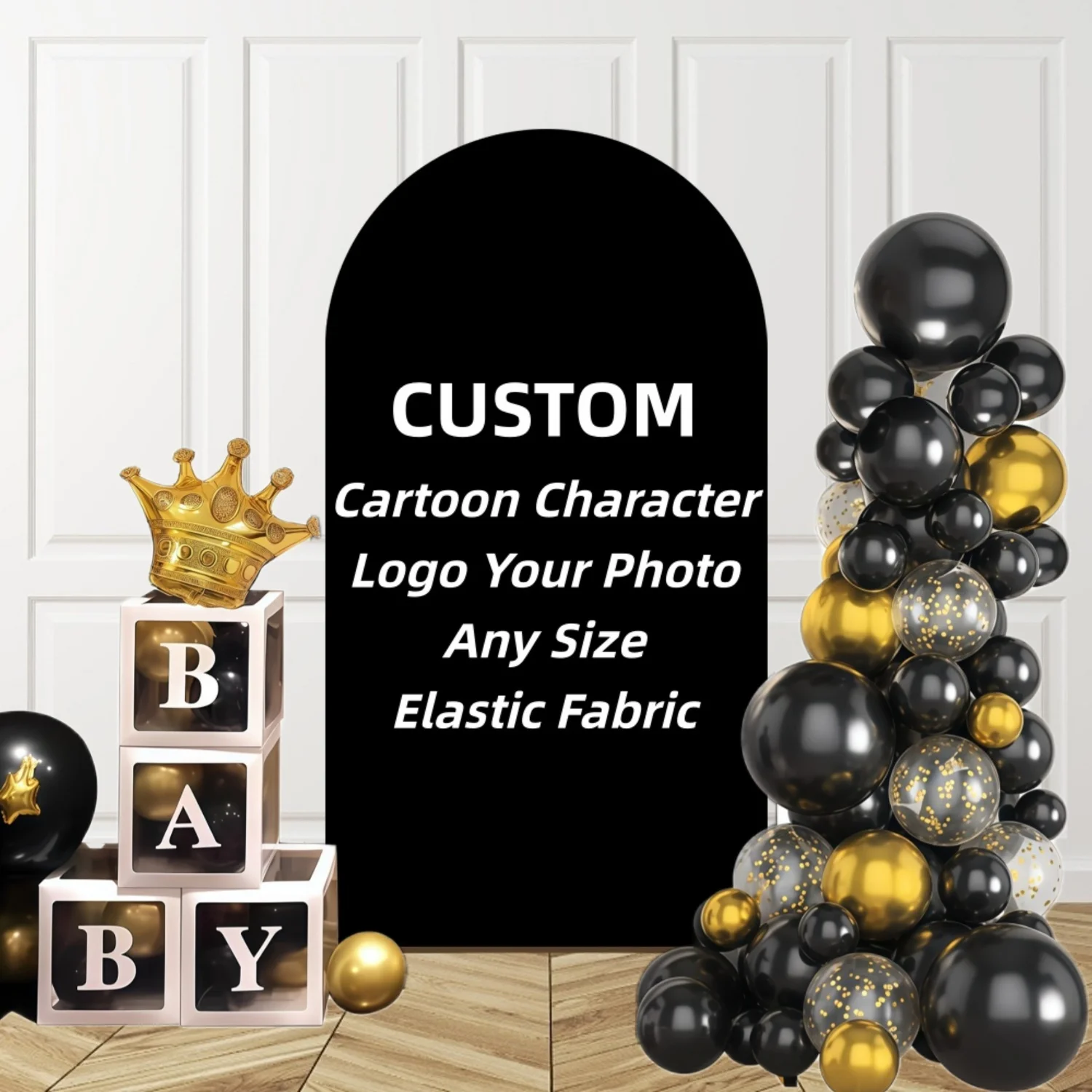 Custom Arched Background Photo Backdrop Wedding Birthday Par
