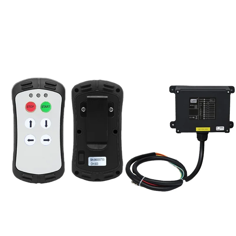 

A400 LCC DC10-30V Dump Trailer Remote Truck Ramp Winch Remote Control Industrial Wireless Crane Remote Control