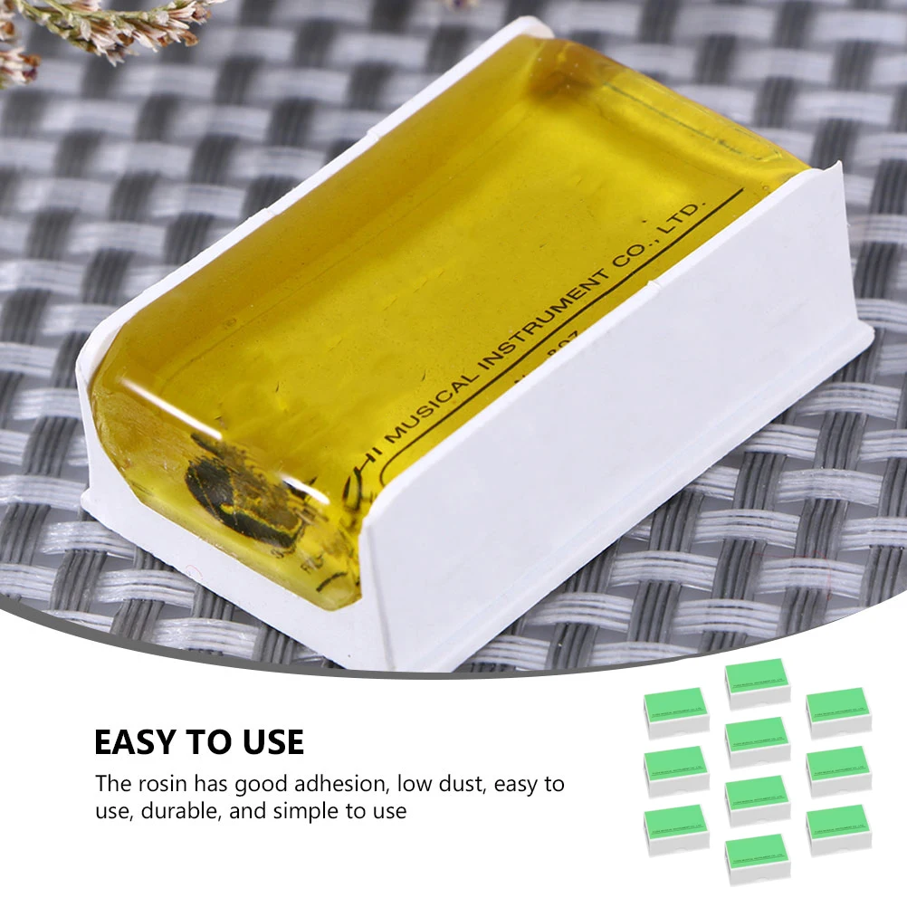 

10 Pcs Rosin Block Convenient Stringed Instrument for Erhu Viola Violin Portable