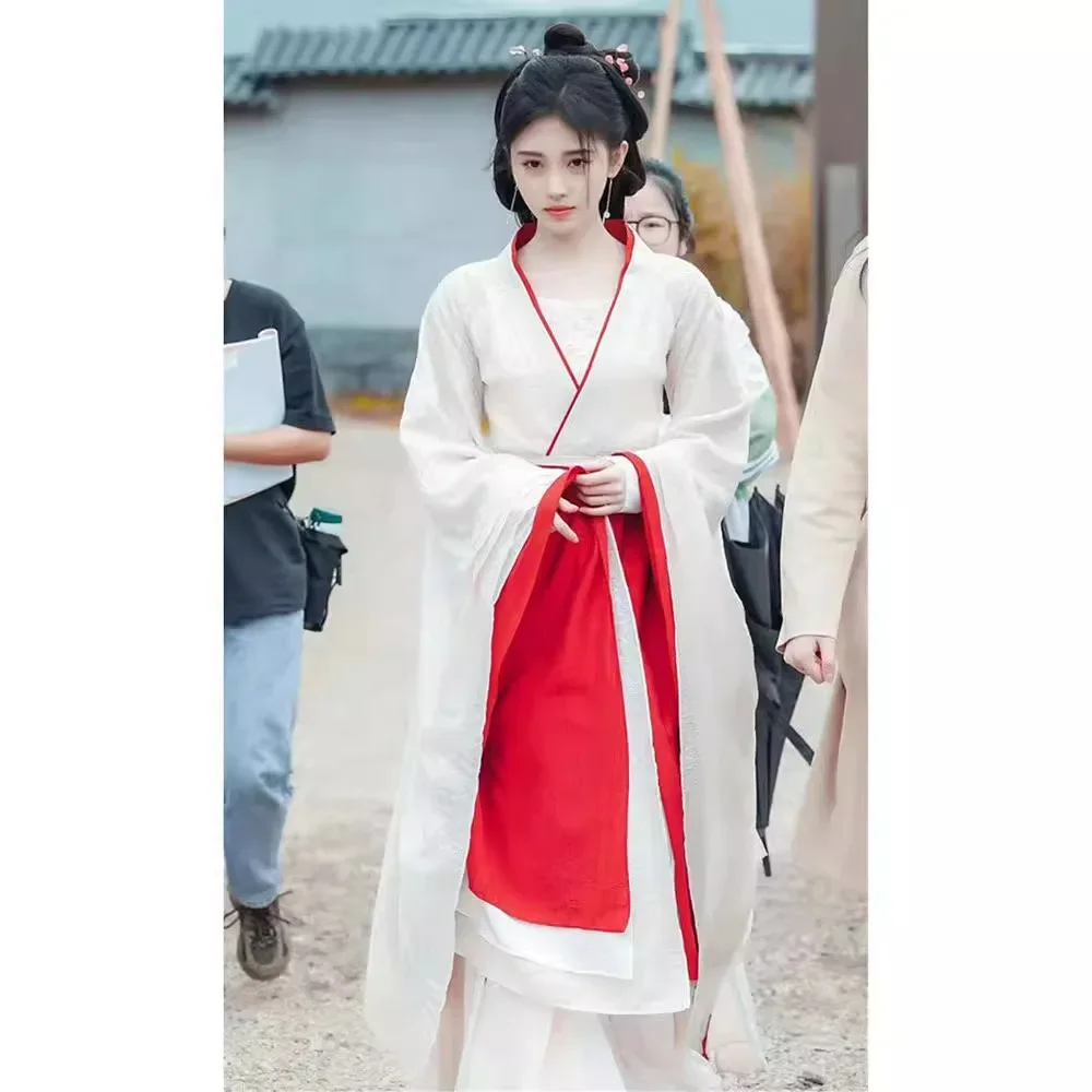 Hanfu Dameskleding Foto Oude Kleding Wei Jin Koude Fee Elegante Verbetering Hanfu