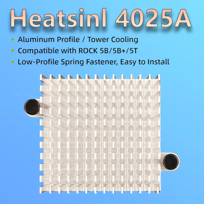 

Heatsink 4025A - Active Cooler for ROCK 5B/5B+/5T Single Board Computers New Radxa