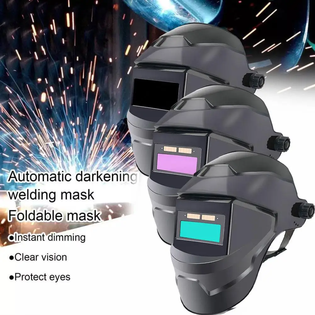 Automatic Darkening Solar Welding Helmet for MIG MMA TIG Welding Mask/Cap Goggles Light Filter Welders for Soldering Work