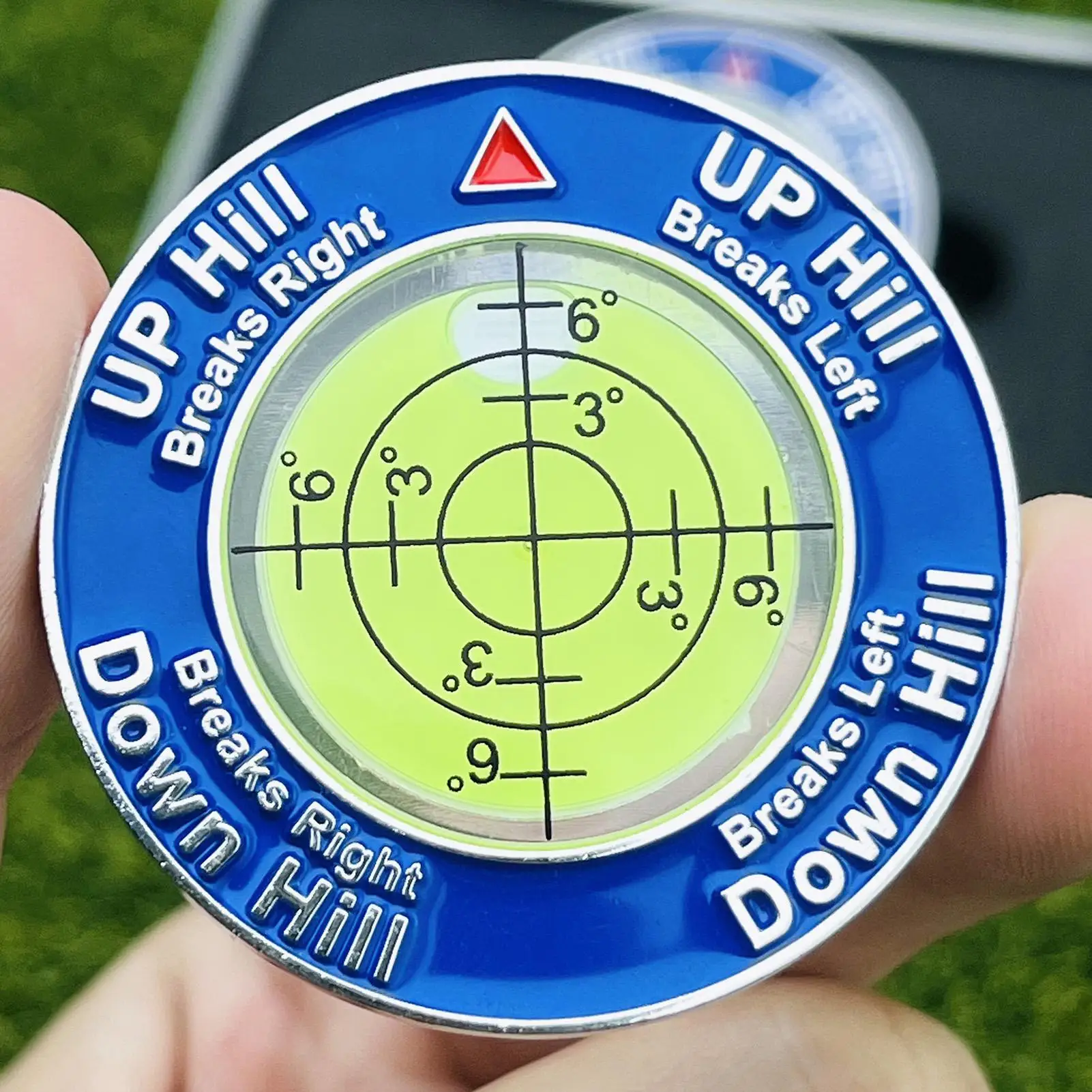 Golf Putt Green Reader Horizontal Bubble Golf Training Green Reader On-Course Precise Green Reading Aid Golf Putt Training Aid ﻿