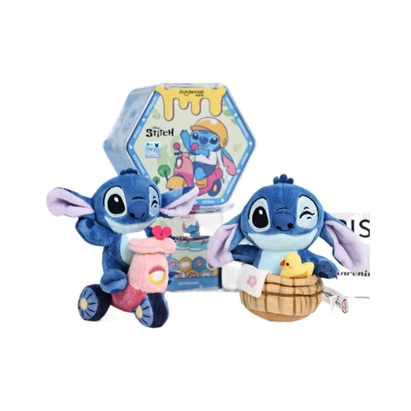 Miniso 正規品 ディズニー ステッチ 食べる、飲む、遊ぶ、ブラインドボックス ステッチ ぬいぐるみ ペンダント 男の子の誕生日ギフト ペンダント用