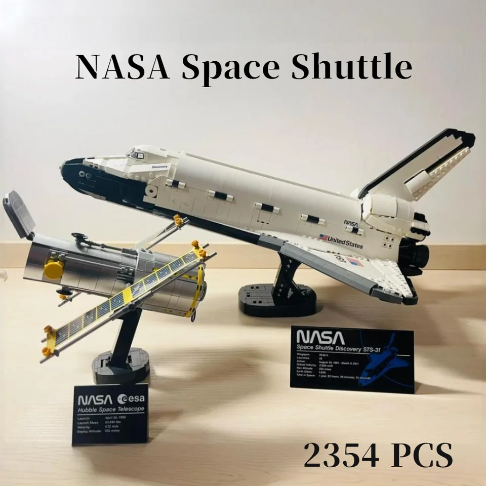 2354 PCS NASA Space Shuttle Discovery Space Shuttle Compatible10283 Model Building Blocks Creative Adult Toys Birthday Gifts