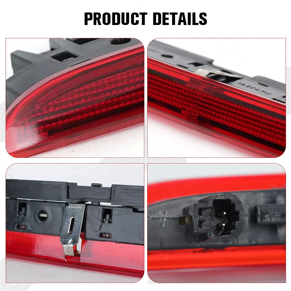 LED الخلفية عالية موقف ضوء الفرامل 12 فولت الفرامل مصباح تحذير الخلفية عالية المستوى ضوء الفرامل ل A6 C6 Avant Estate 2005 2011