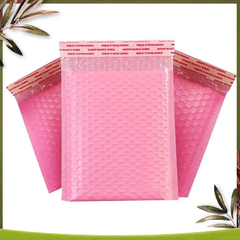 New-150PCS Foam Envelope Bags Self Seal Mailers Padded Envelopes With Bubble Mailing Bag Packages Bag Pink