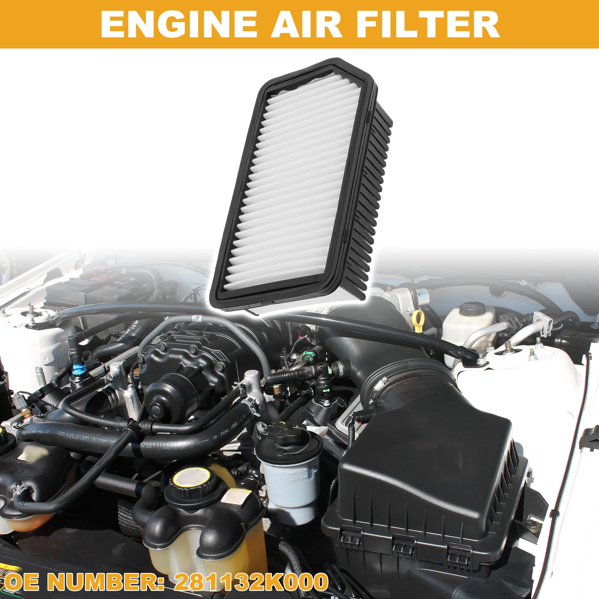 

X Autohaux автомобильный воздушный фильтр двигателя No 281132K000 для Kia Soul 1.6L 2.0L 2010-2011 1 шт.