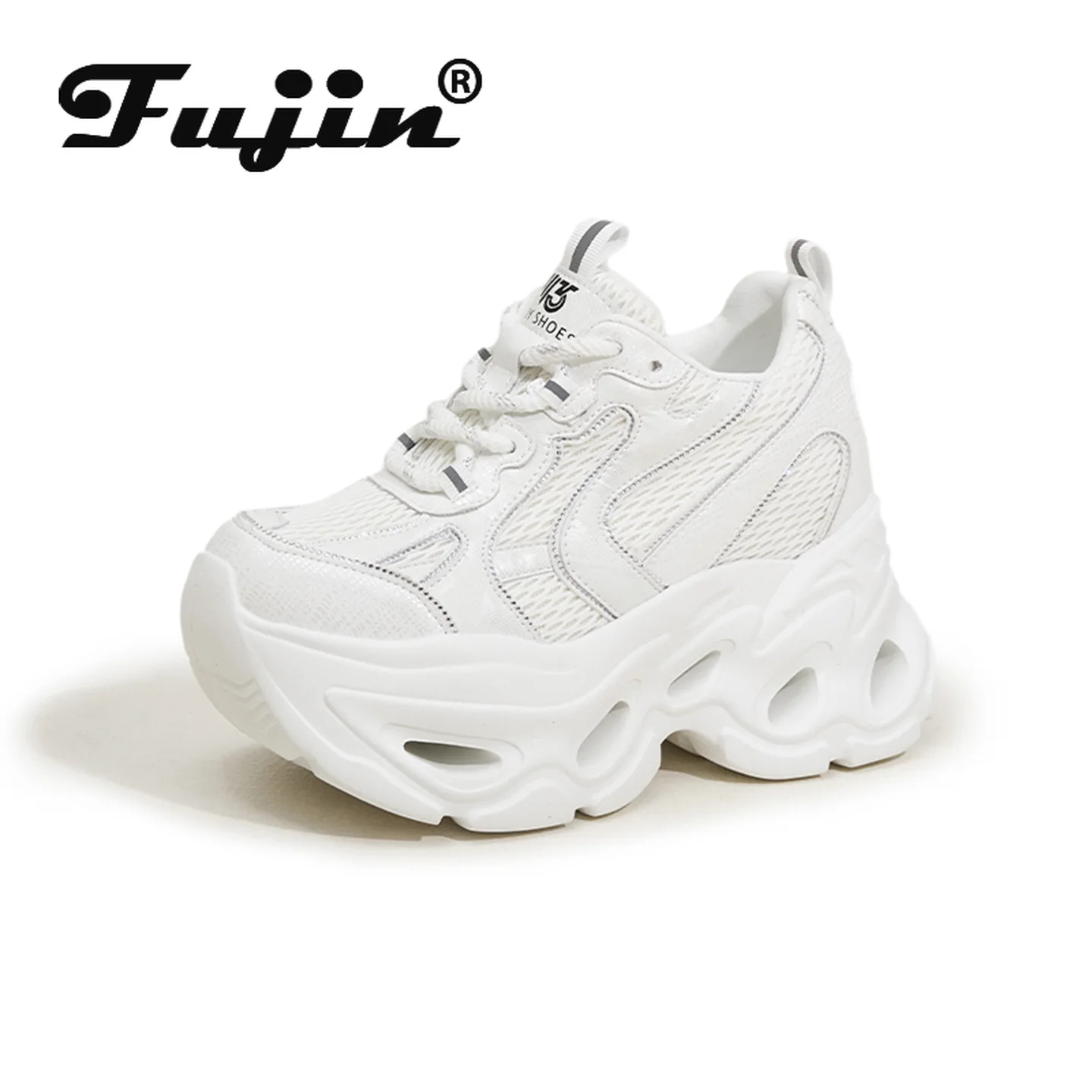 

Fujin 4 Inch 10cm Women Shoes Platform Sneakers 2026 Spring Chunky Shoes Casual Shoes Women Comfortable Fashion Walk Sneaker