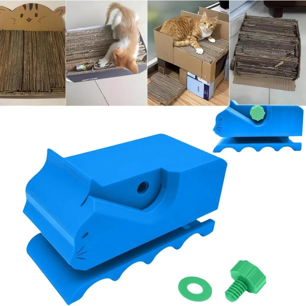 3D Printed Cardboard Cutter for New Cat Scratcher  Precise Efficient DIY Accesorios Para Gatos