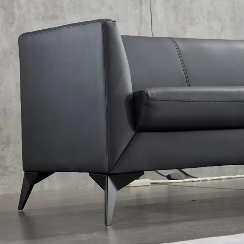 Modernes Executive-Bürosofa aus PU-Leder im neuen Stil, verstellbare Empfangsmöbel für CEOs für Büroumgebungen