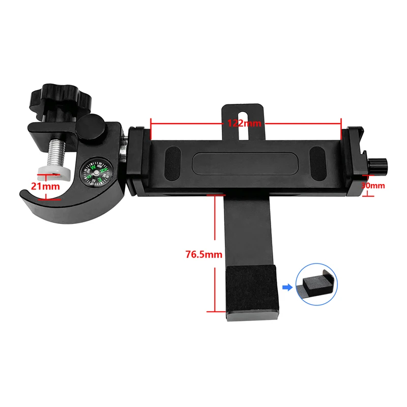 

New Flat Bracket With Compass Clamp Hand-held for Outdoor Geographic Surveying Tablet Support Open Data Collector