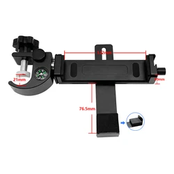 New Flat Bracket With Compass Clamp Hand-held for Outdoor Geographic Surveying Tablet Support Open Data Collector