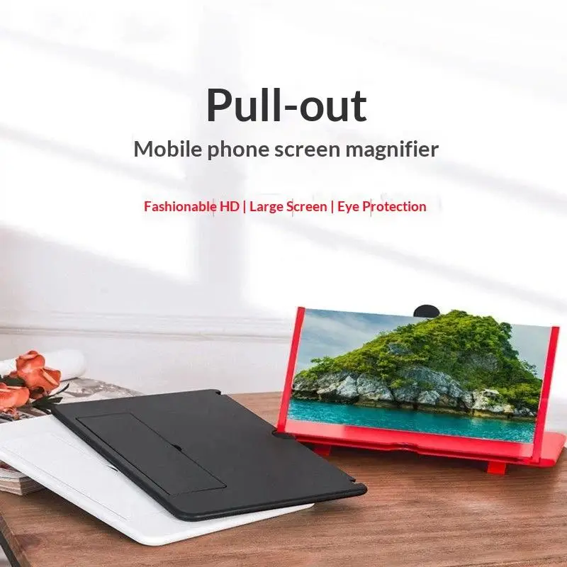 ∘Mobile Phone Screen Magnifier HD Eye Protection Portable Anti-Blue Light for Home Office Movie Streaming