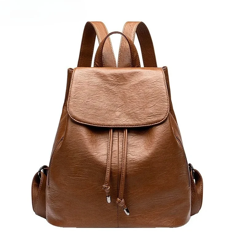 

Женские рюкзаки из композитной воловьей кожи, женские школьные сумки, большой вместительный дорожный рюкзак, кожаный студенческий рюкзак, рюкзак