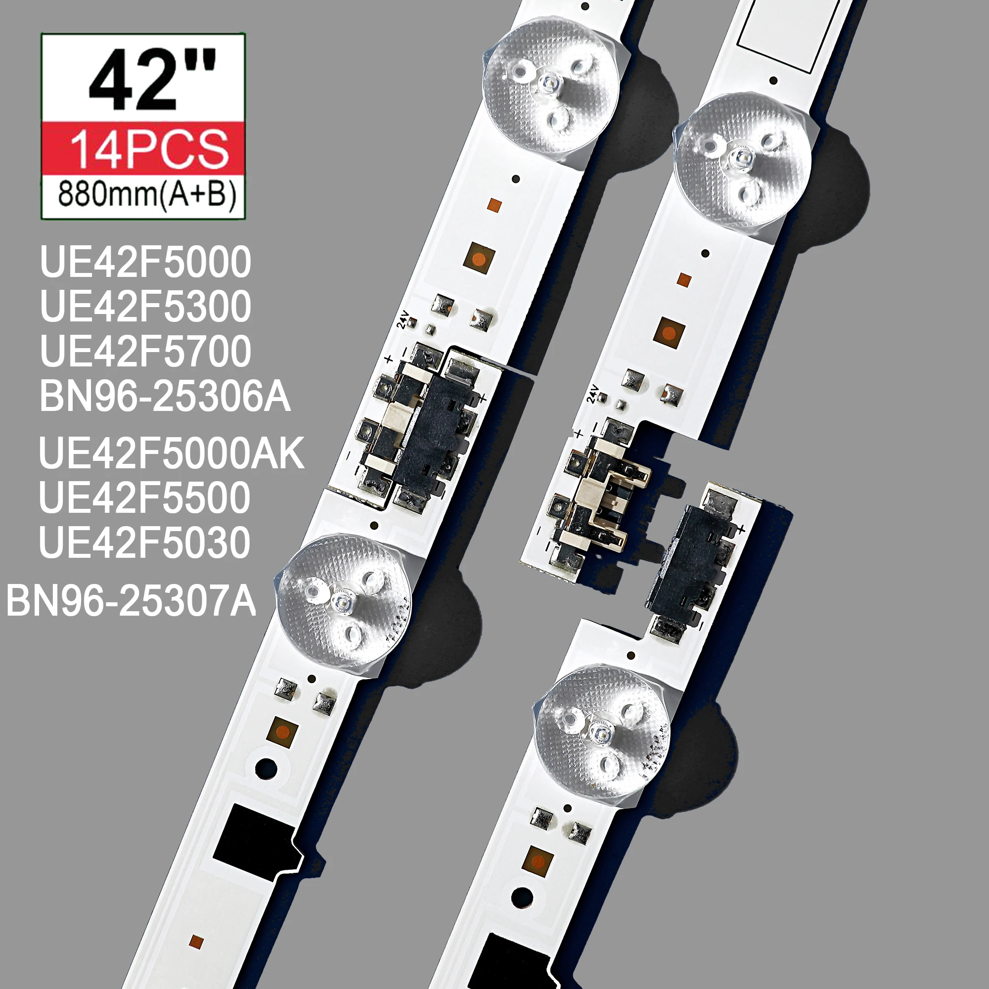 LED Backlight strip 42inch 15 LEDs For UE42F5000 UE42F5000AK UE42F5300 UE42F5500 UE42F5700 UE42F5030 BN96-25306A BN96-25307A