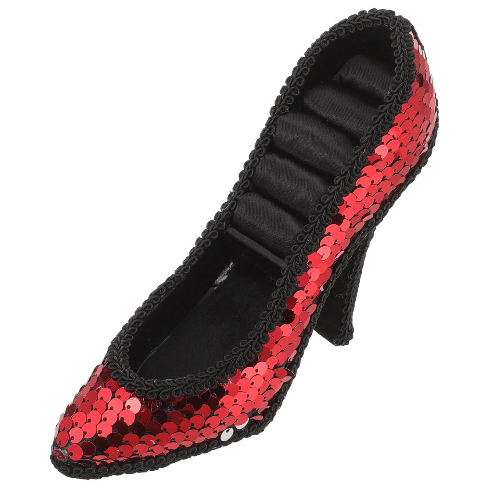 

Fashion Jewelry Display Stand High Heel Shoe Ring Holder Stylish Compact Organizer Home Store Display Jewelry Holder